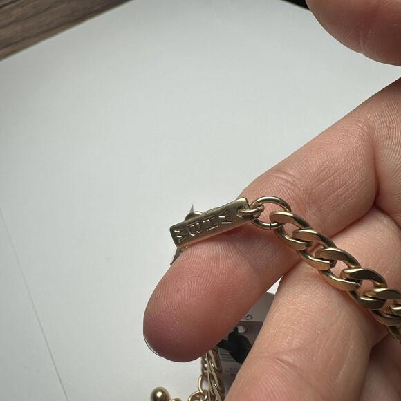 White House Black Market Semi Precious Beaded Tassel Y Drop Necklace NWT $70 - Picture 10 of 10